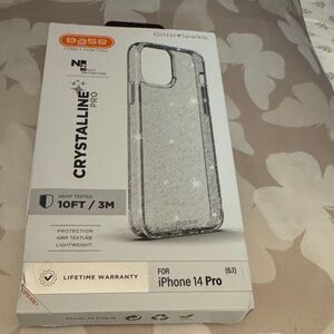 Glitter Sparkle iPhone 14 Pro Case - Silver